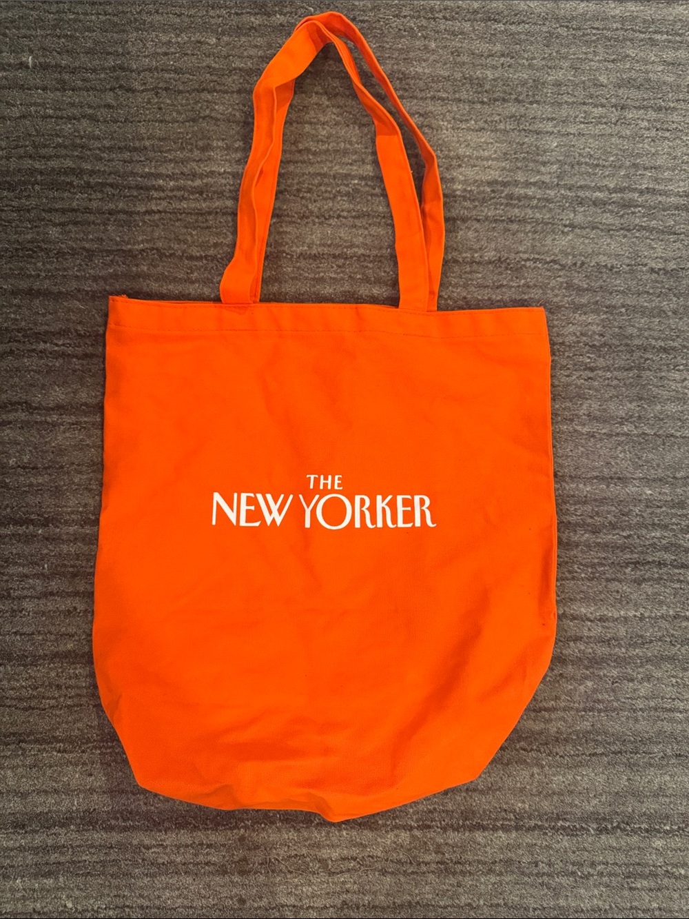 The New Yorker Orange Canvas Tote Bag